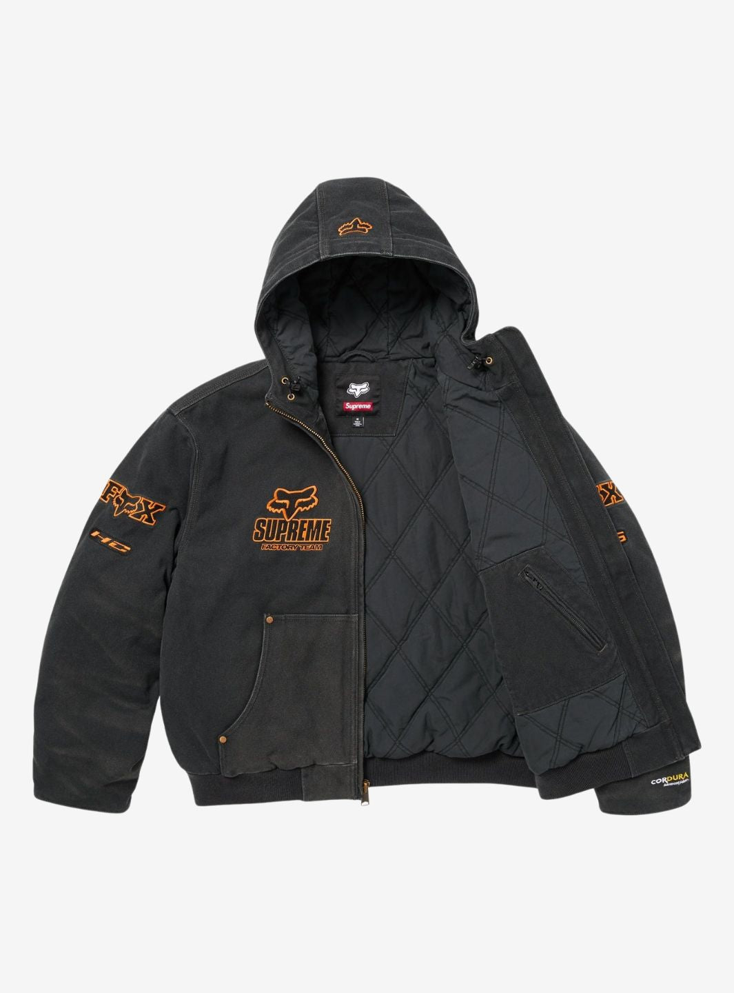 Supreme Fox Racing Hooded Work Jacket Black