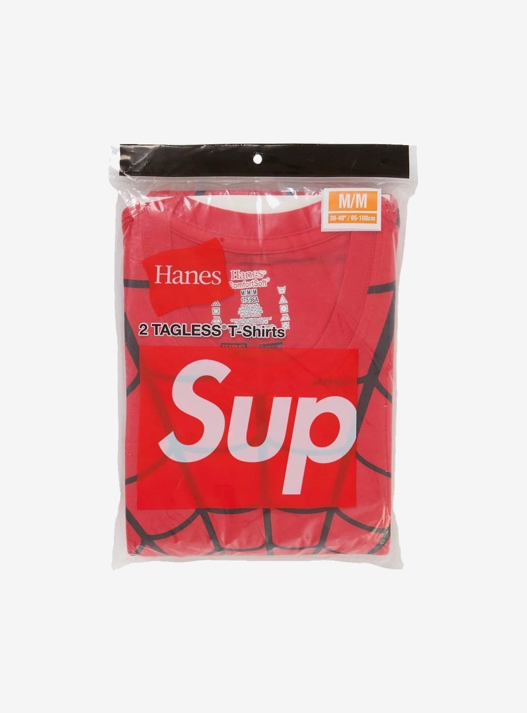 Supreme Hanes Spider-Man Tagless Tees (2 Pack) Red