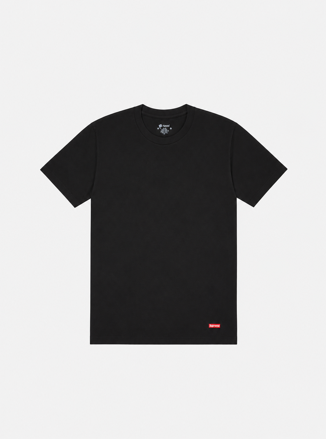 Supreme Hanes Tagless Tees (3 Pack) Black