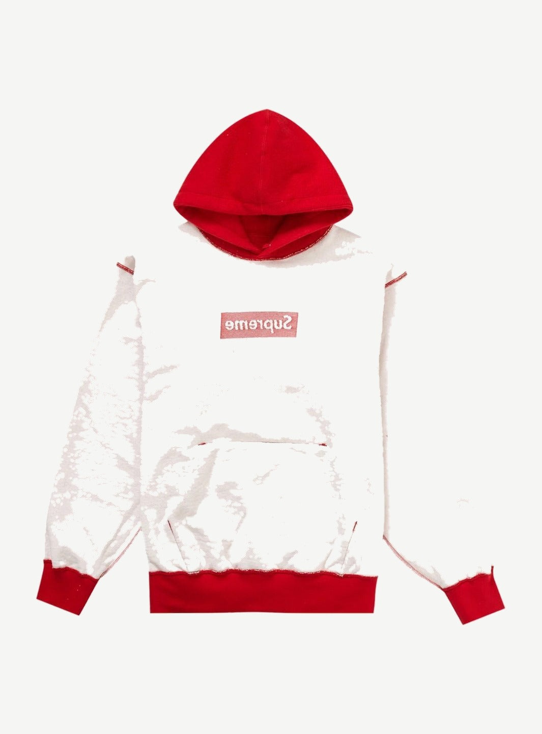 Supreme Inside Out Box Logo Hooded Sweatshirt Red