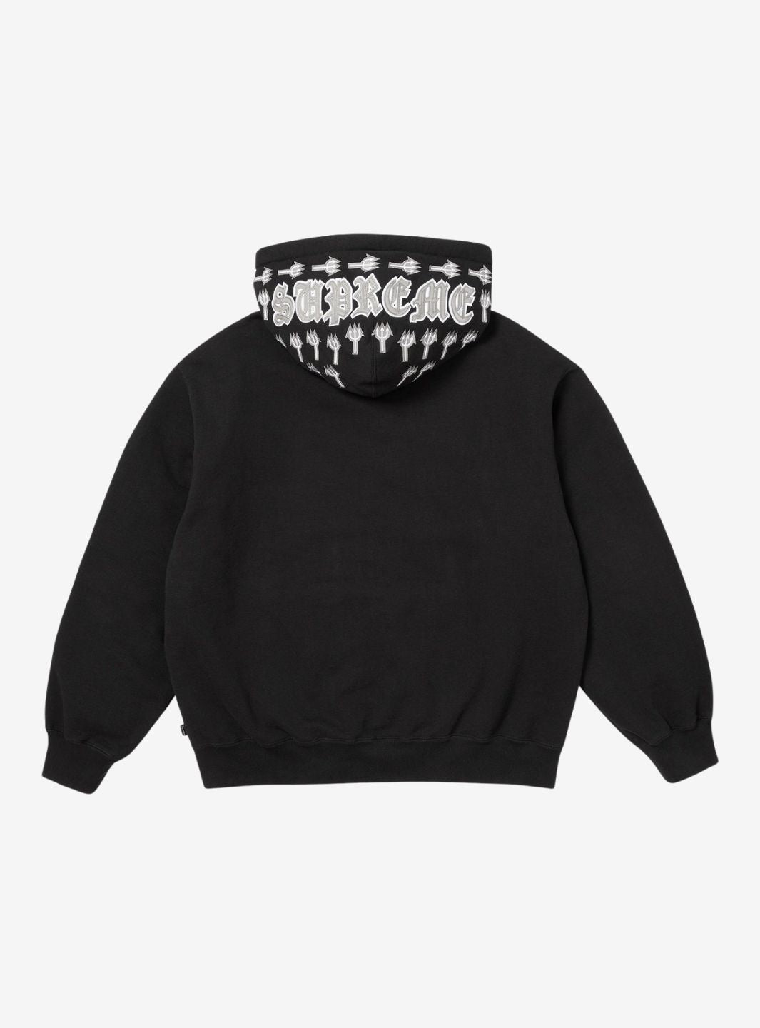 Supreme League Champs Zip Up Hooded Sweatshirt Black