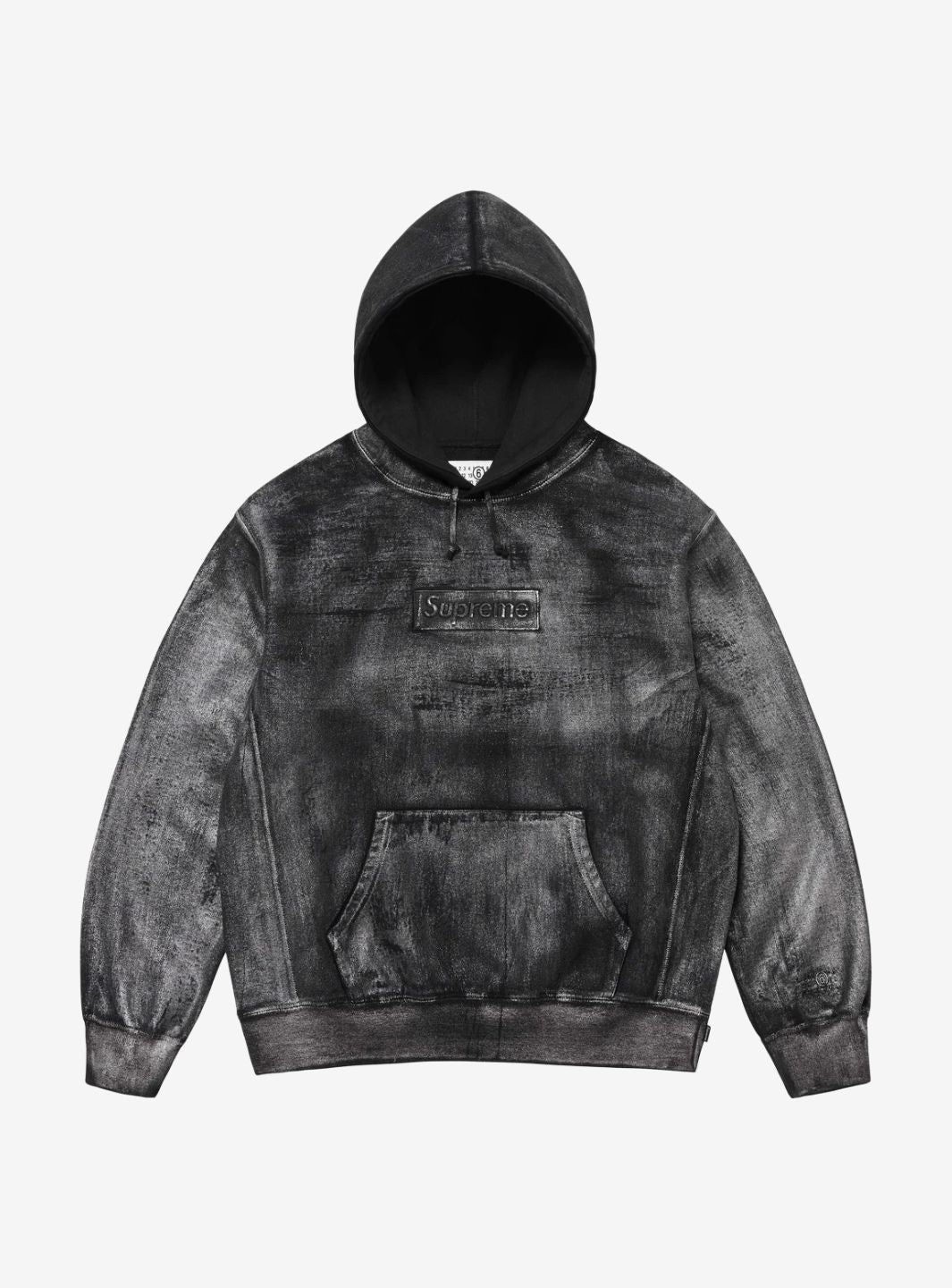 Supreme MM6 Maison Margiela Foil Box Logo Hooded Sweatshirt Black