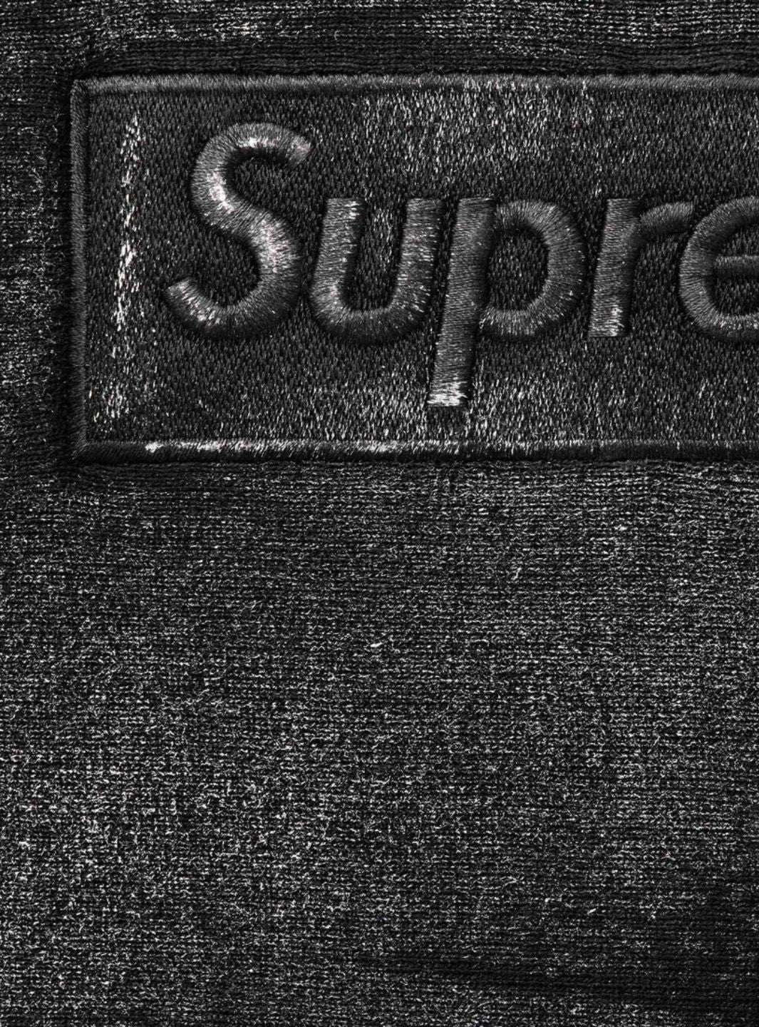 Supreme MM6 Maison Margiela Foil Box Logo Hooded Sweatshirt Black
