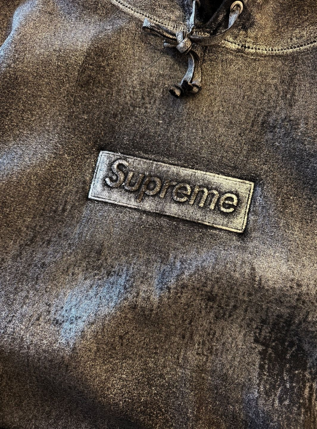 Supreme MM6 Maison Margiela Foil Box Logo Hooded Sweatshirt Black