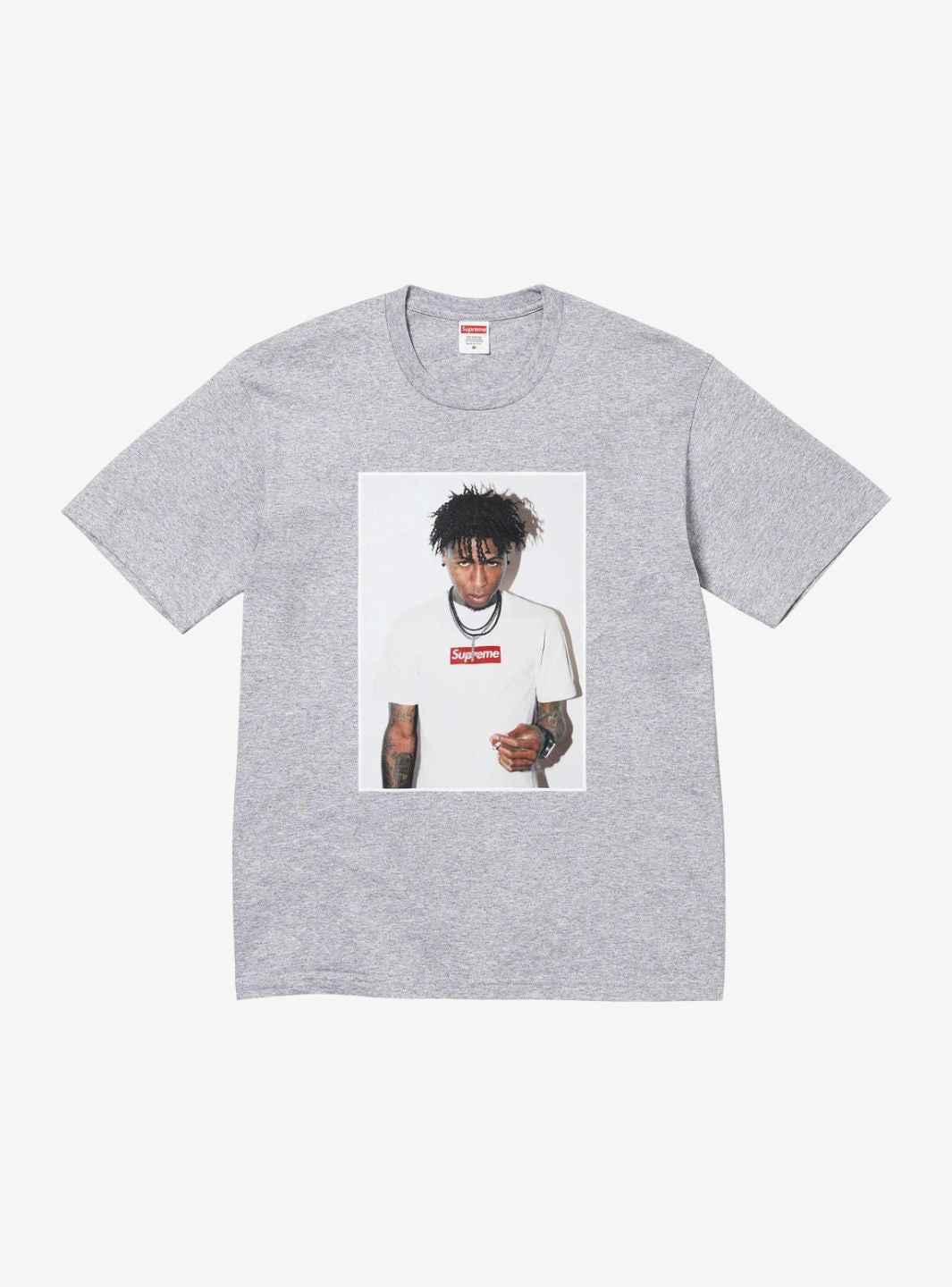 Supreme NBA Youngboy T-Shirt Heather Grey
