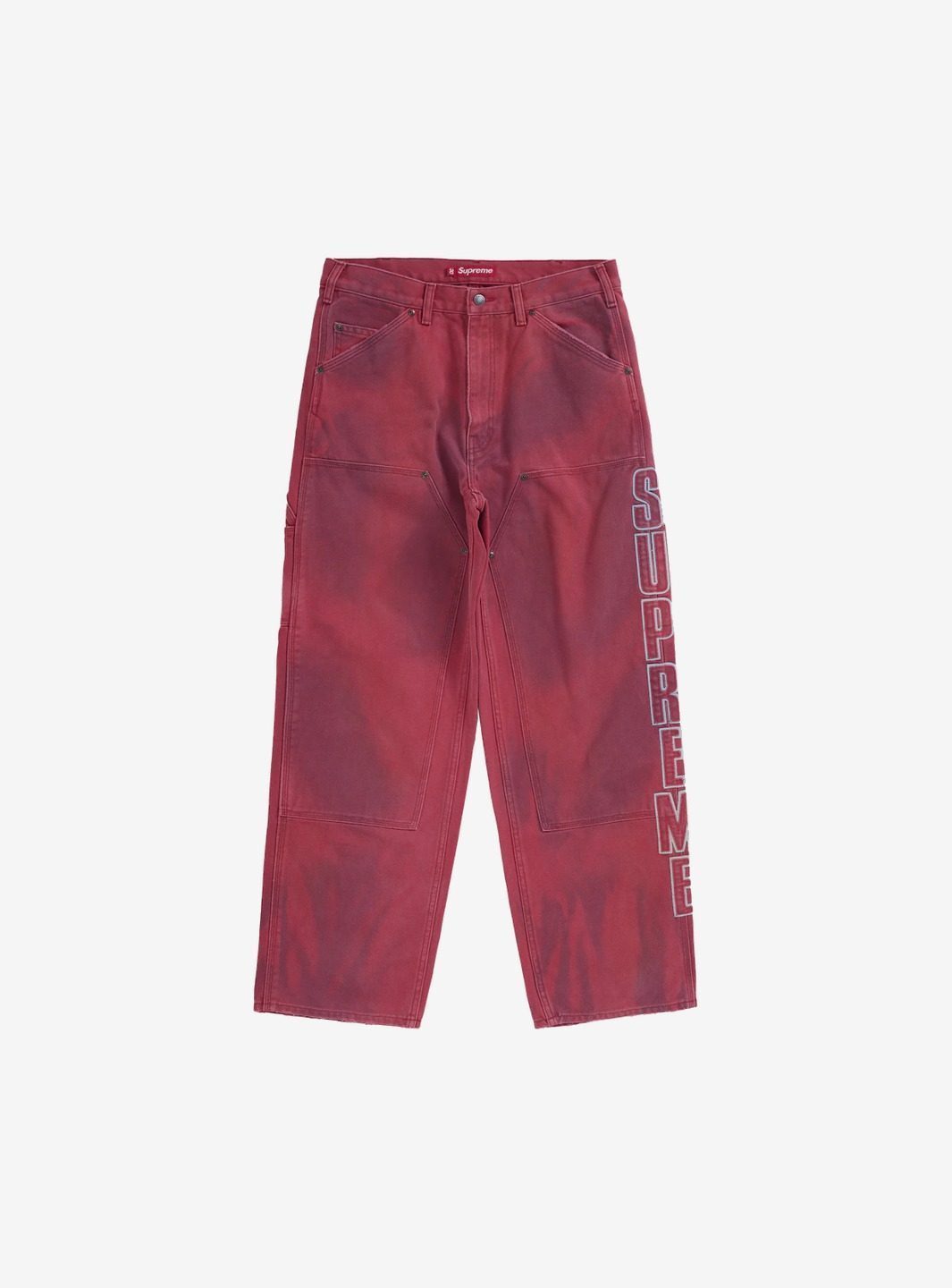 Supreme Reflective Double Knee Pant Red