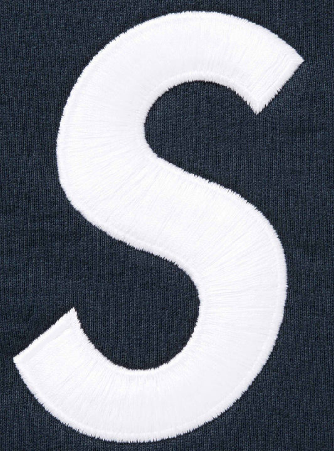 Supreme S Logo Zip Up Hooded Sweatshirt Navy (FW25)