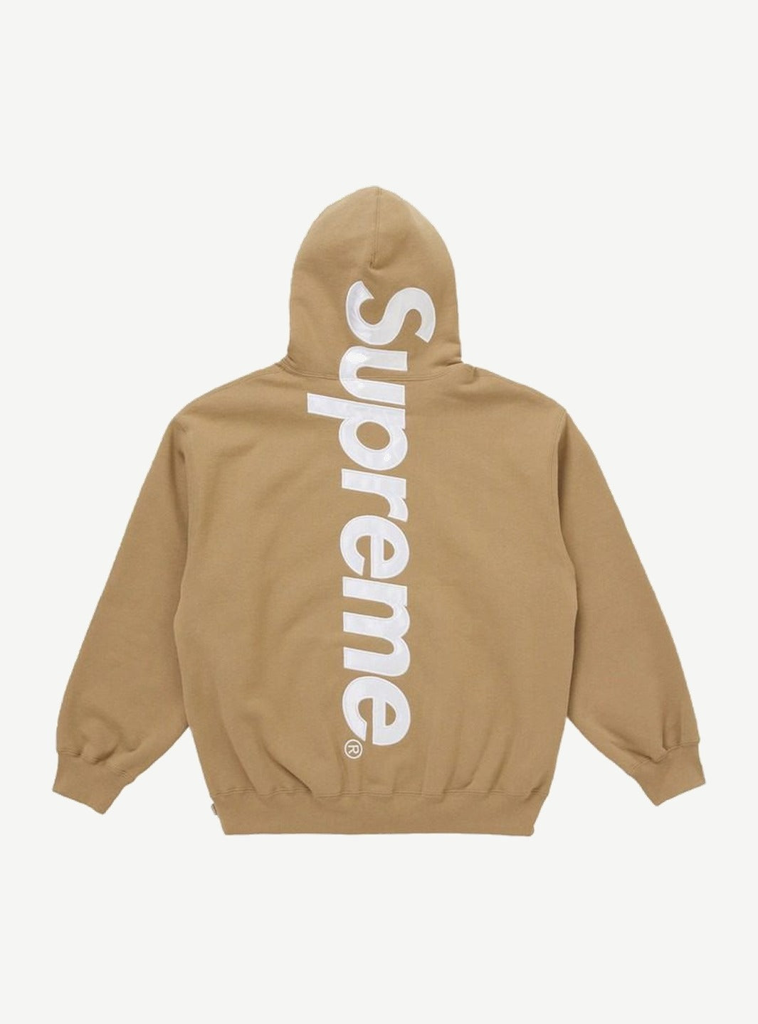 Supreme Satin Appliqué Hooded Sweatshirt (FW25) Brown