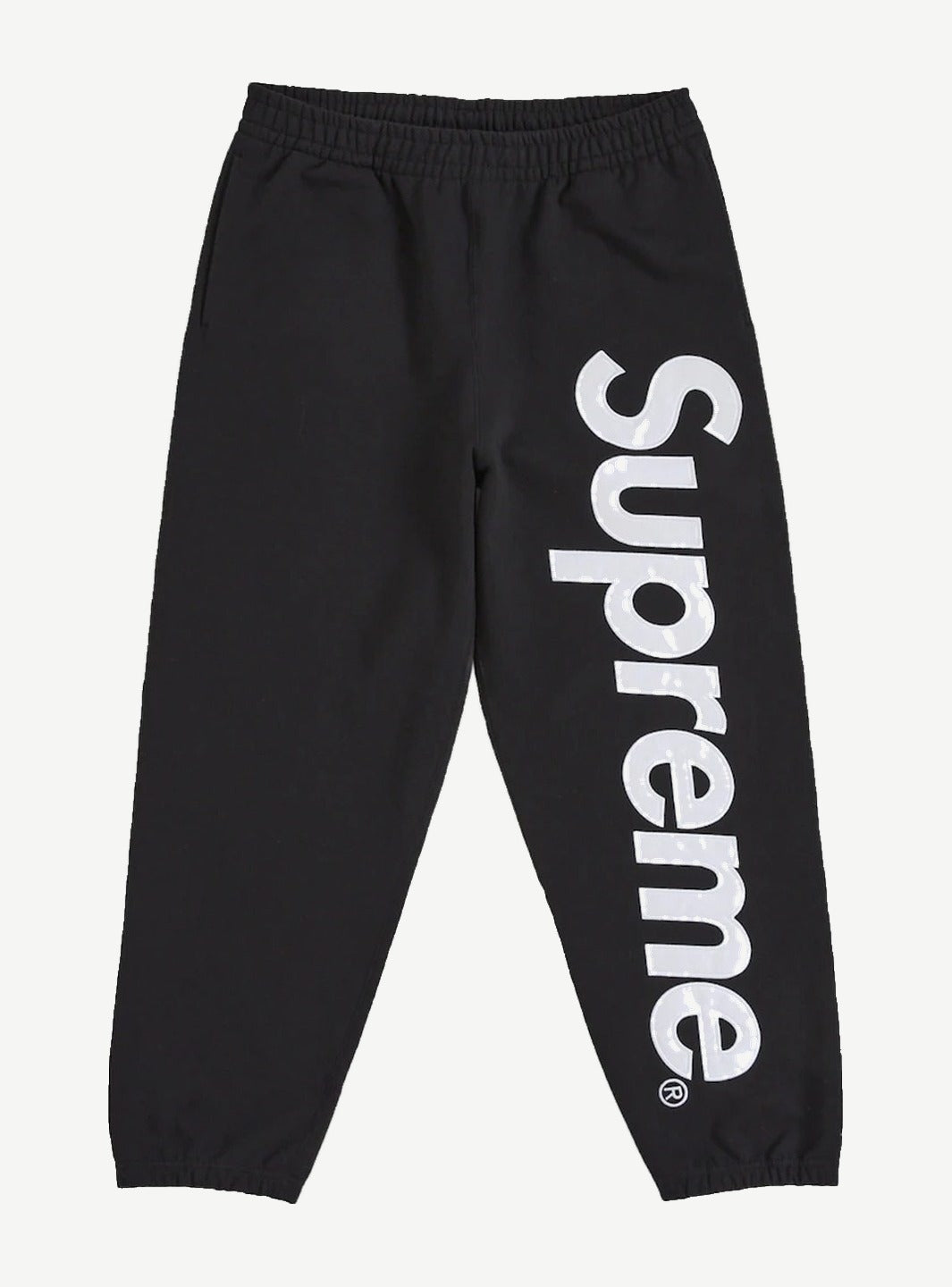Supreme Satin Appliqué Sweatpant (FW25) Black
