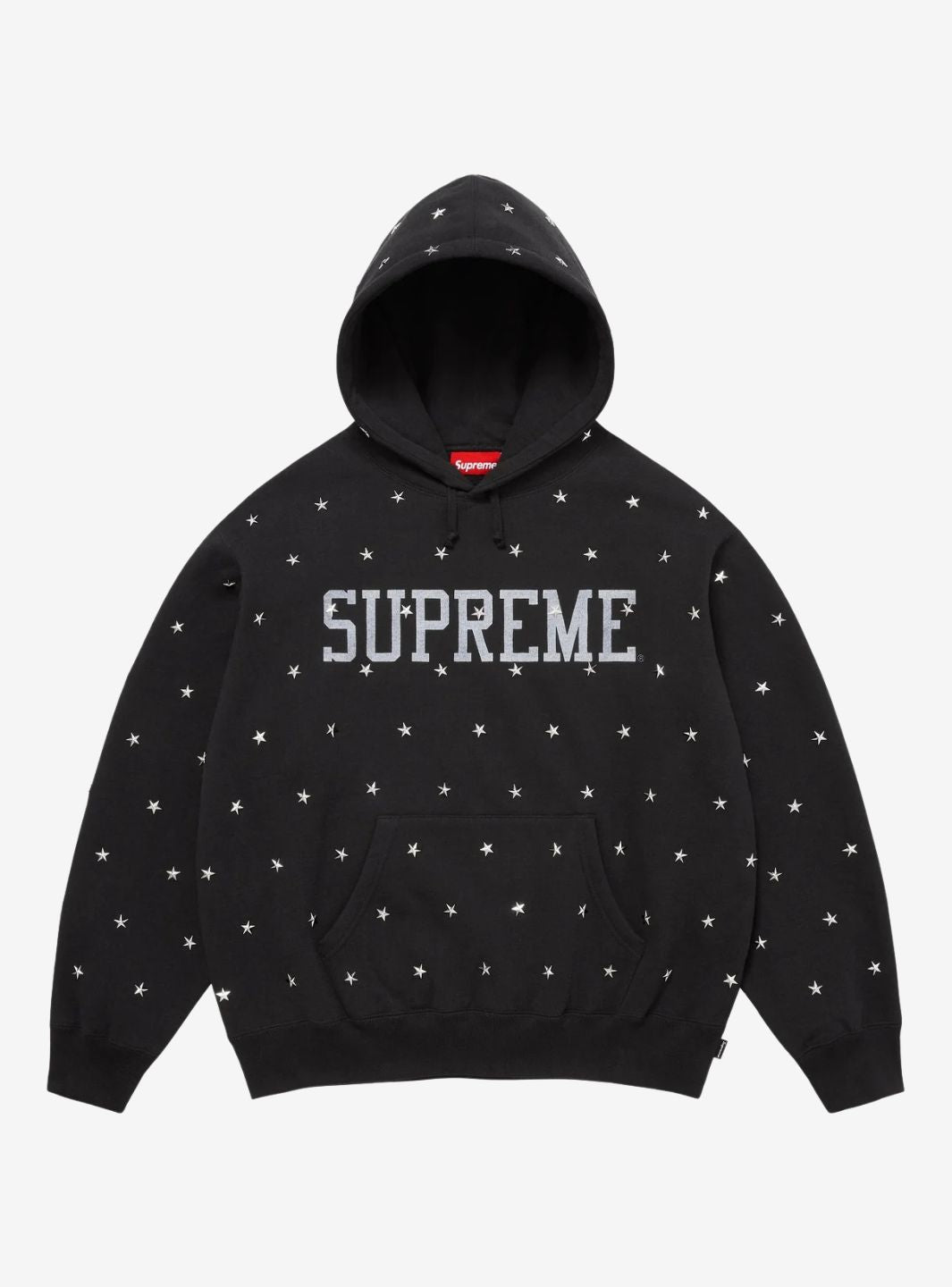 Supreme Stars Studded Hooded Sweatshirt Black