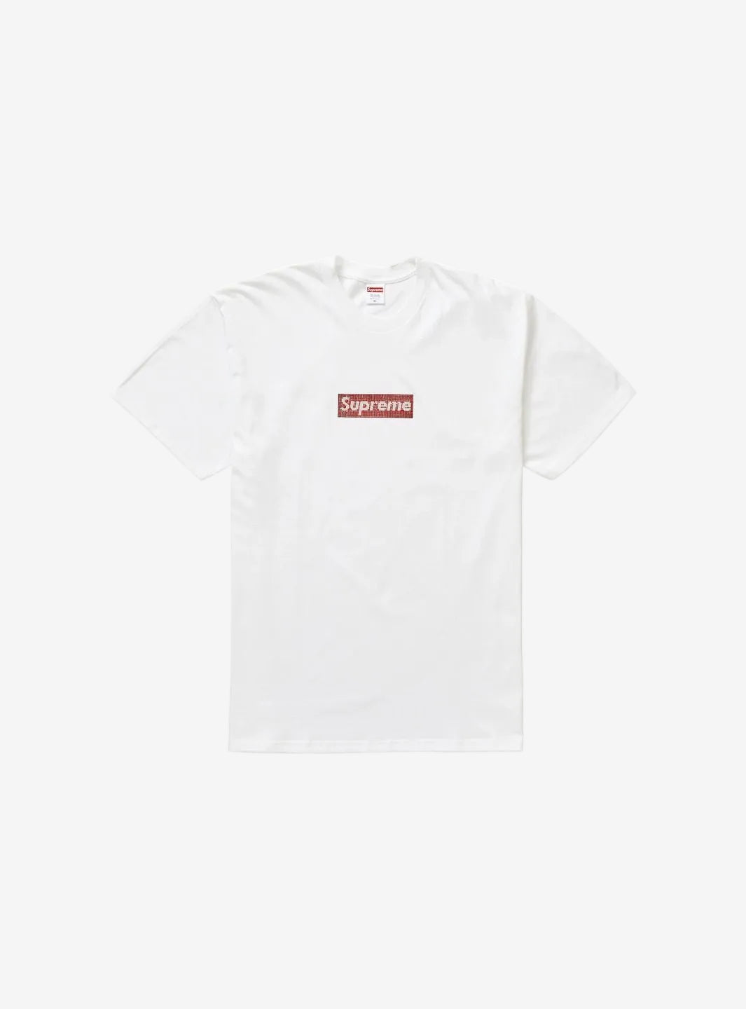 Supreme Swarovski Box Logo Tee White