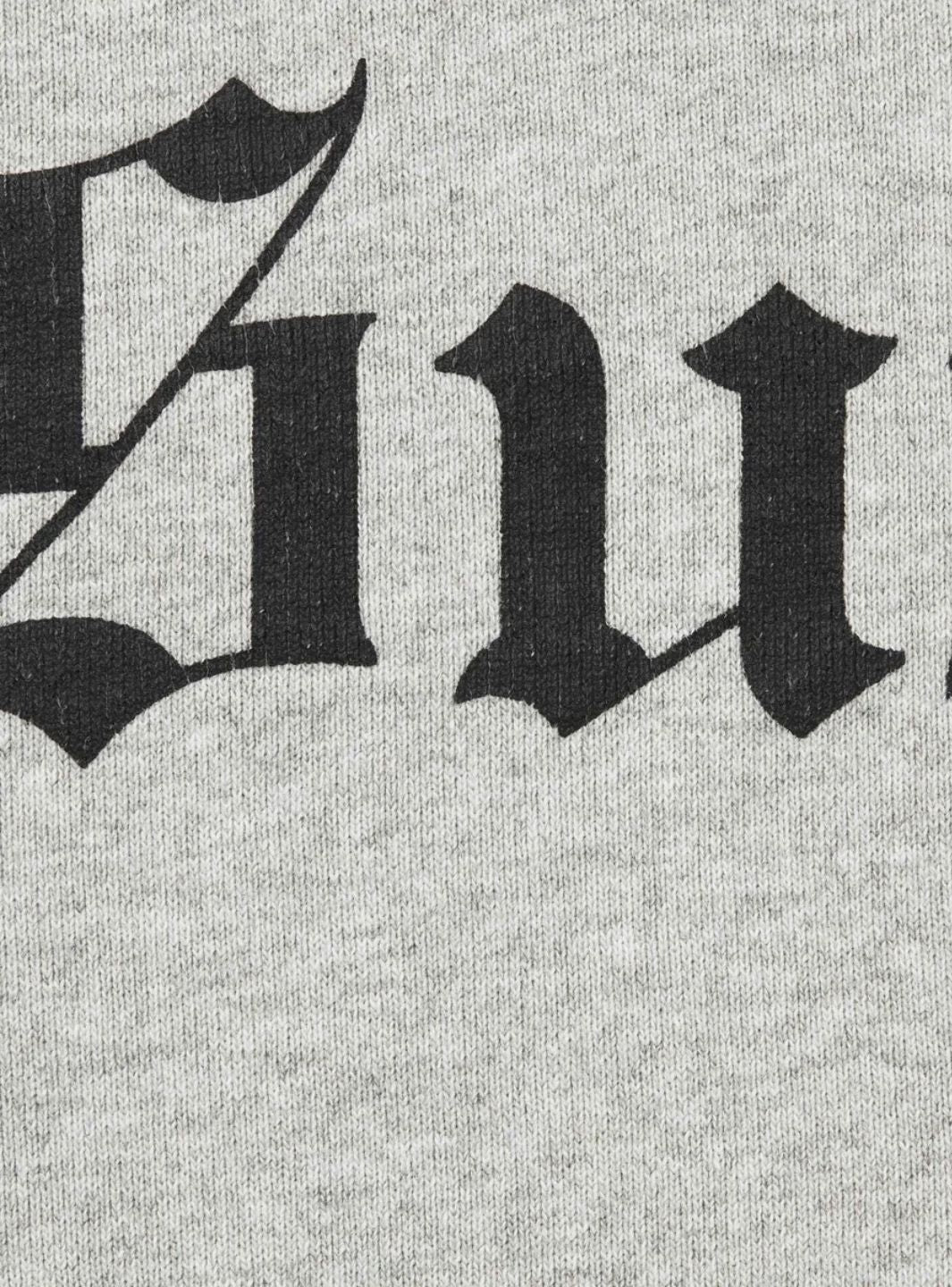Supreme Washed Old English Hooded Sweatshirt Grey