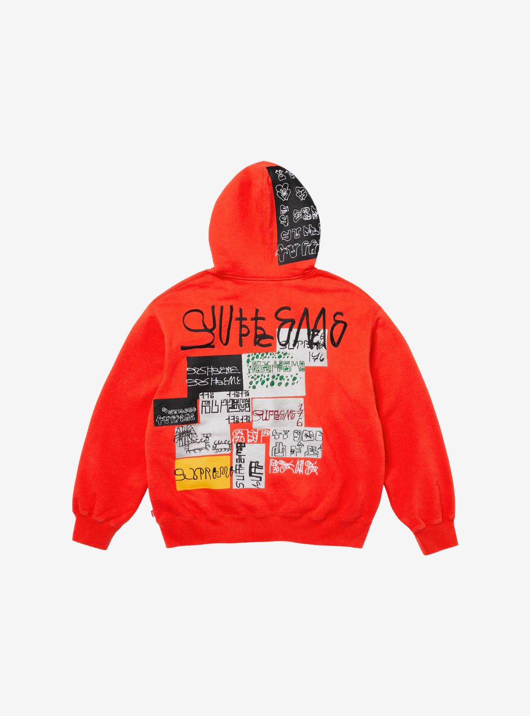 Supreme 176 Zip Up Hooded Sweatshirt Bright Orange