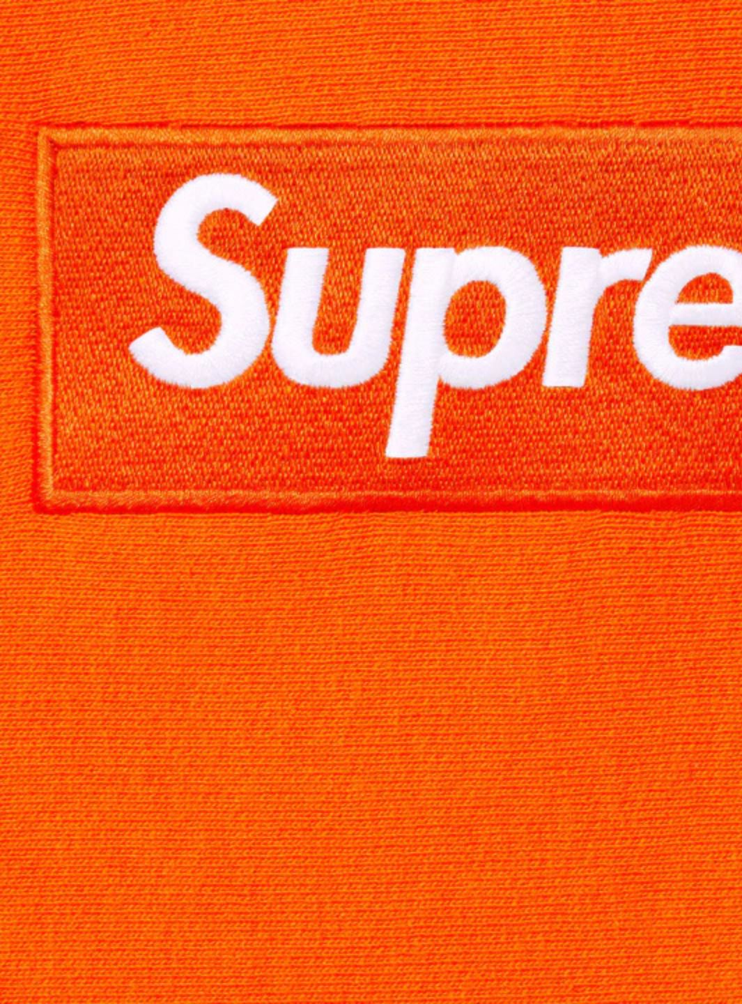 Supreme Box Logo Hooded Sweatshirt Dark Orange (FW24)