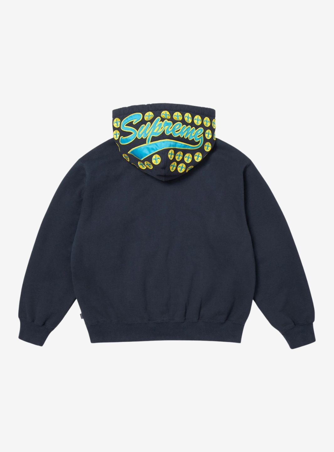 Supreme League Champs Zip Up Hooded Sweatshirt Navy