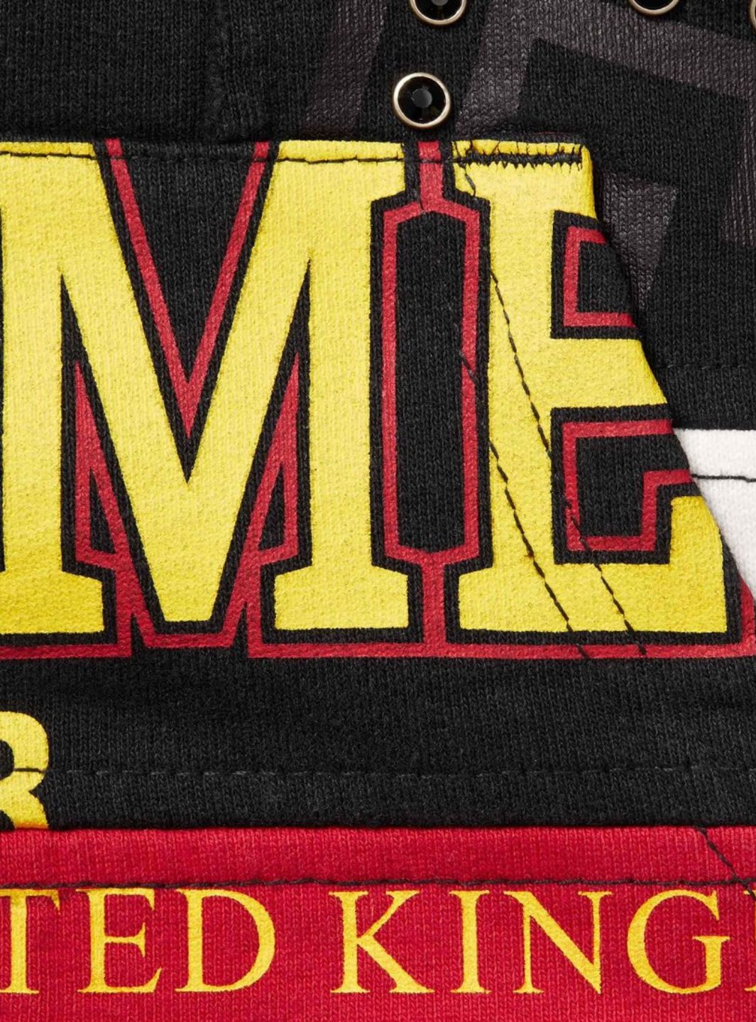 Supreme Patchwork Zip Up Hooded Sweatshirt Black (SS25)