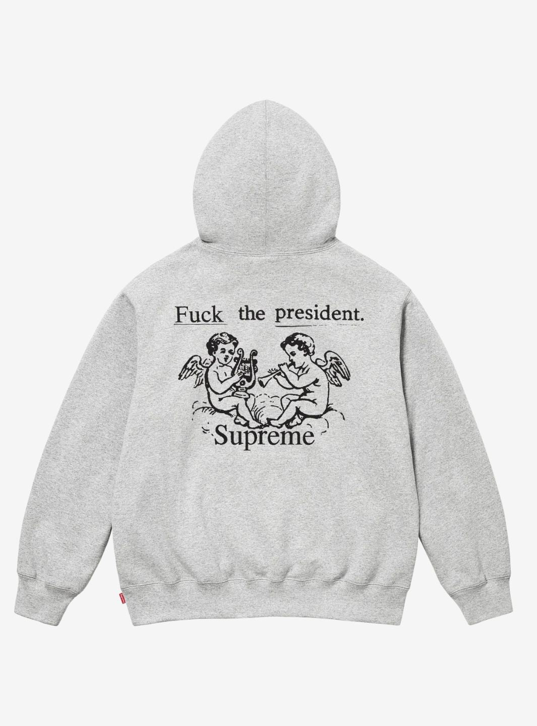 Supreme President Hooded Sweatshirt Heather Grey