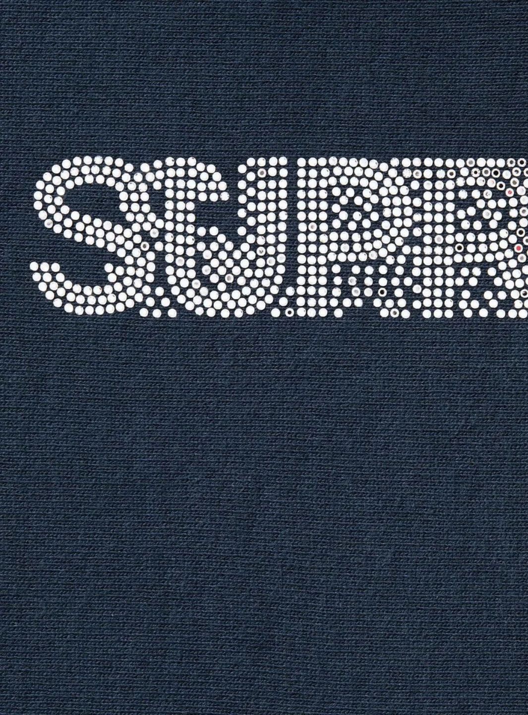 Supreme Swarovski Motion Logo Hooded Sweatshirt Navy