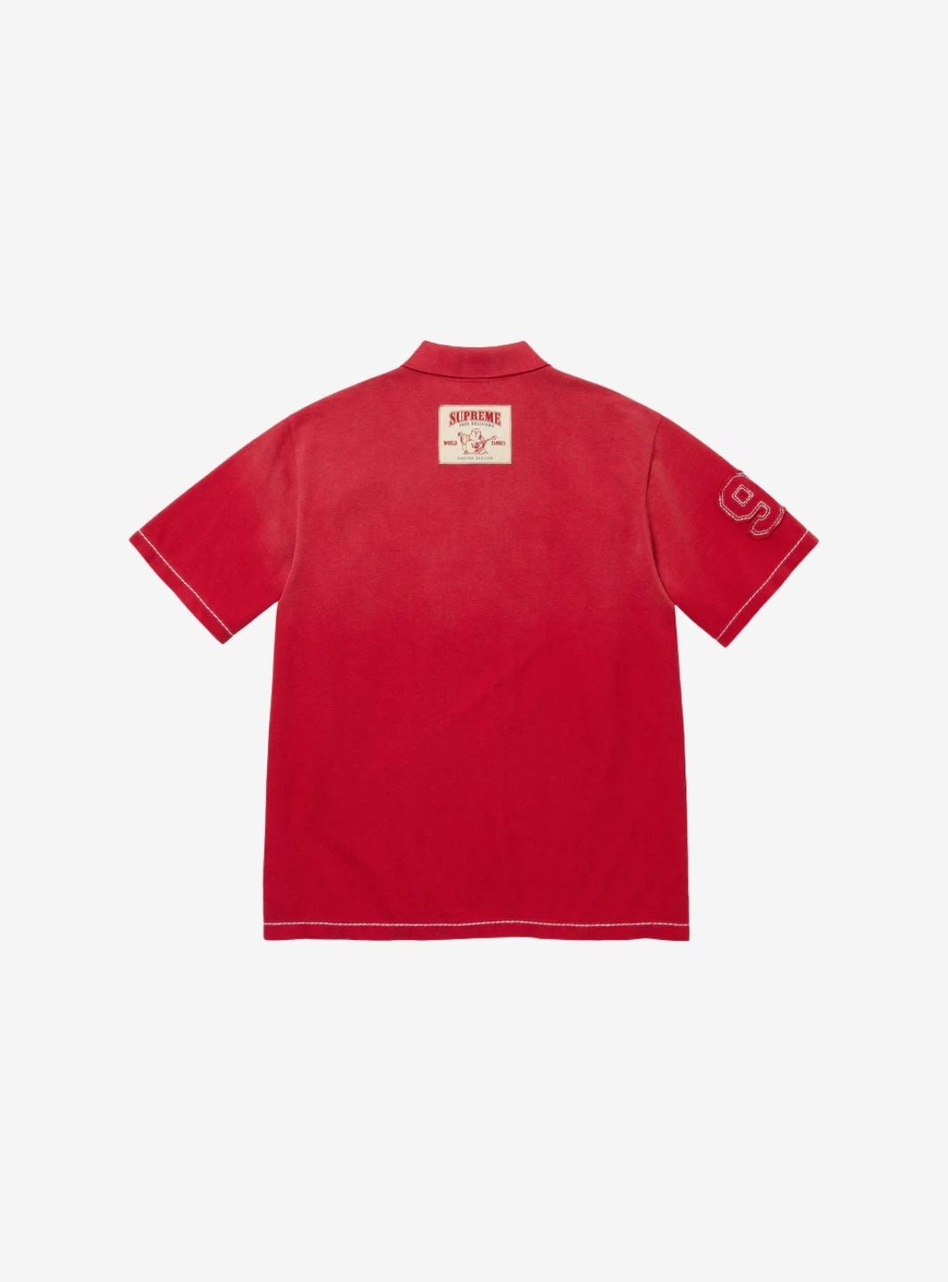 Supreme True Religion Applique Polo Red