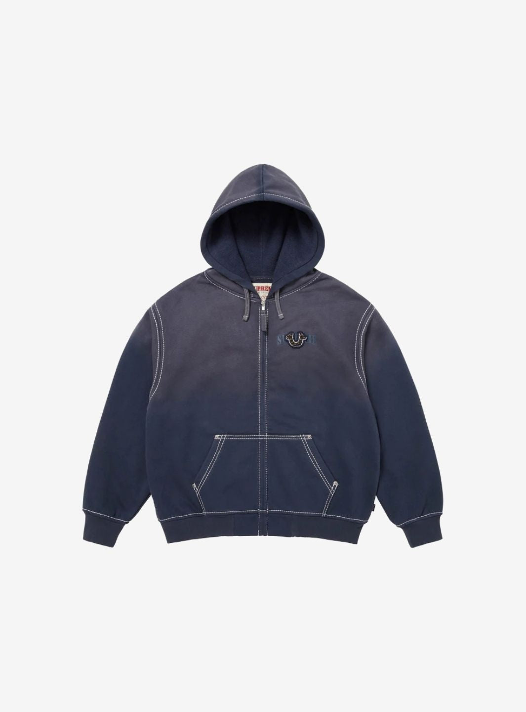 Supreme True Religion Zip Up Hooded Sweatshirt Navy (FW25)