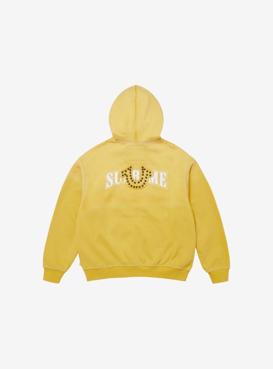 Supreme True Religion Zip Up Hooded Sweatshirt Yellow (FW25)