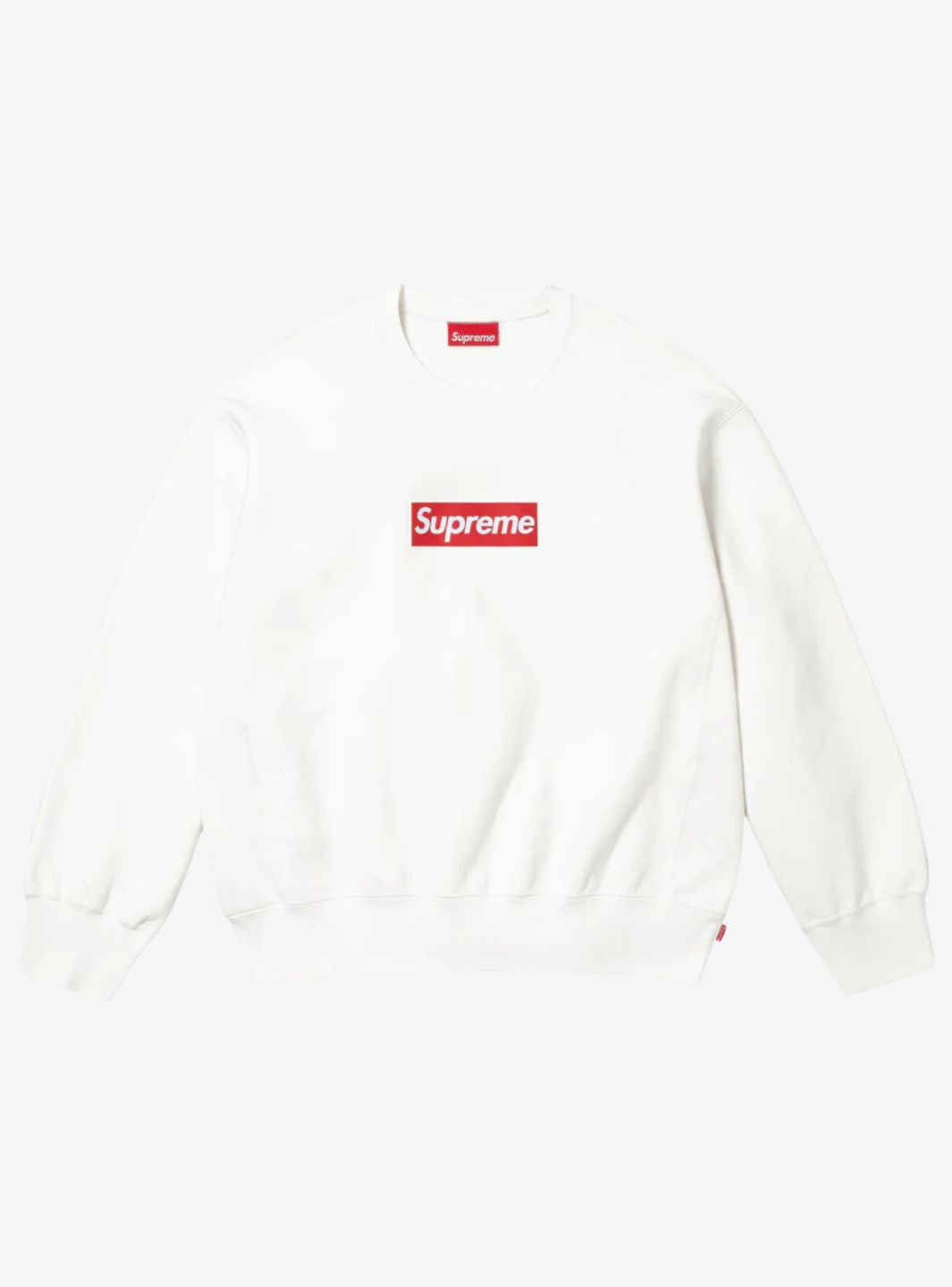 Supreme Washed Box Logo Crewneck White | ResellZone