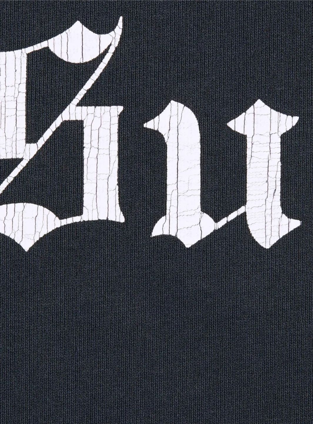 Supreme Washed Old English Hooded Sweatshirt Navy