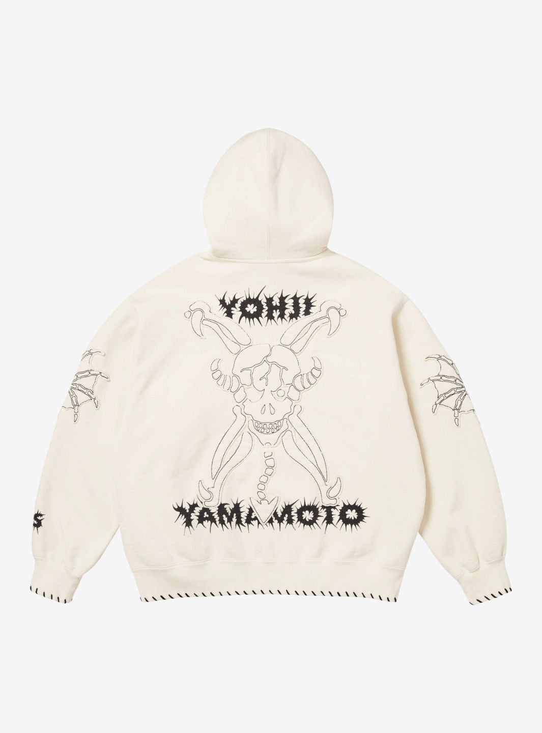 Supreme Y's by Yohji Yamamoto Zip Up Hooded Sweatshirt Natural