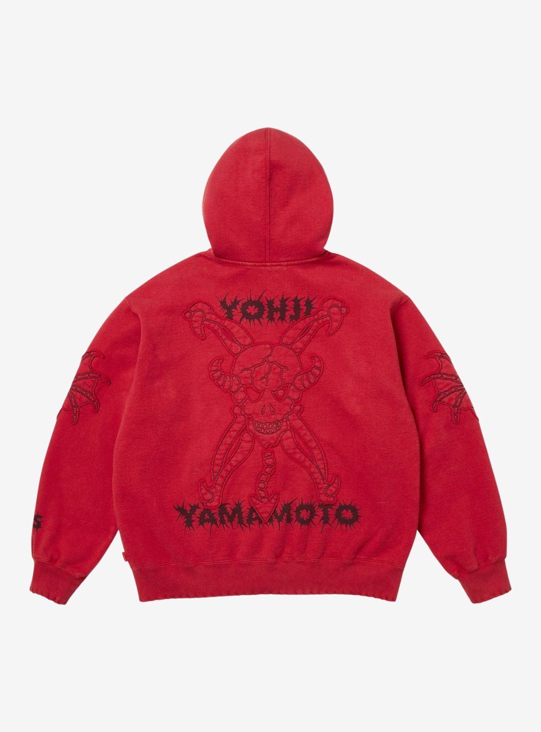 Supreme Y's by Yohji Yamamoto Zip Up Hooded Sweatshirt Red