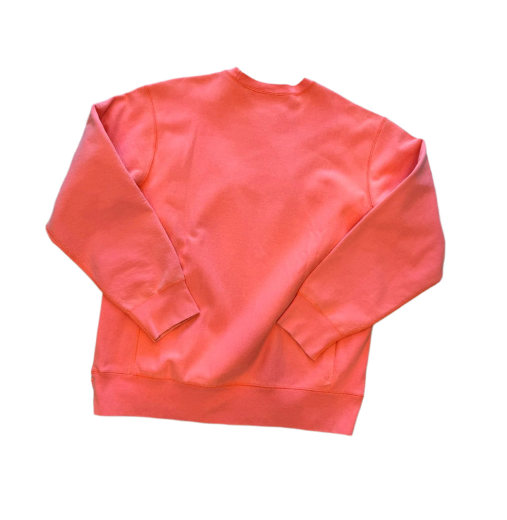 supreme crewneck box logo fluorescent pink - Used